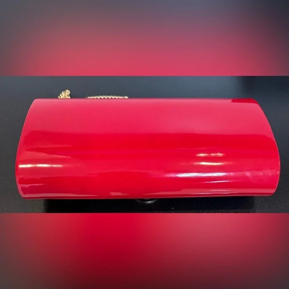 DEXMAY patent leather envelope clutch purse shinny candy foldover evening bag - Picture 7 of 13